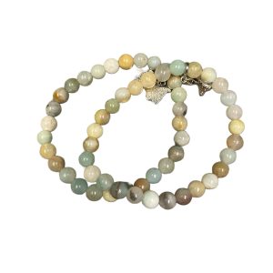 Gemstone Bracelet with Tow Truck Charm