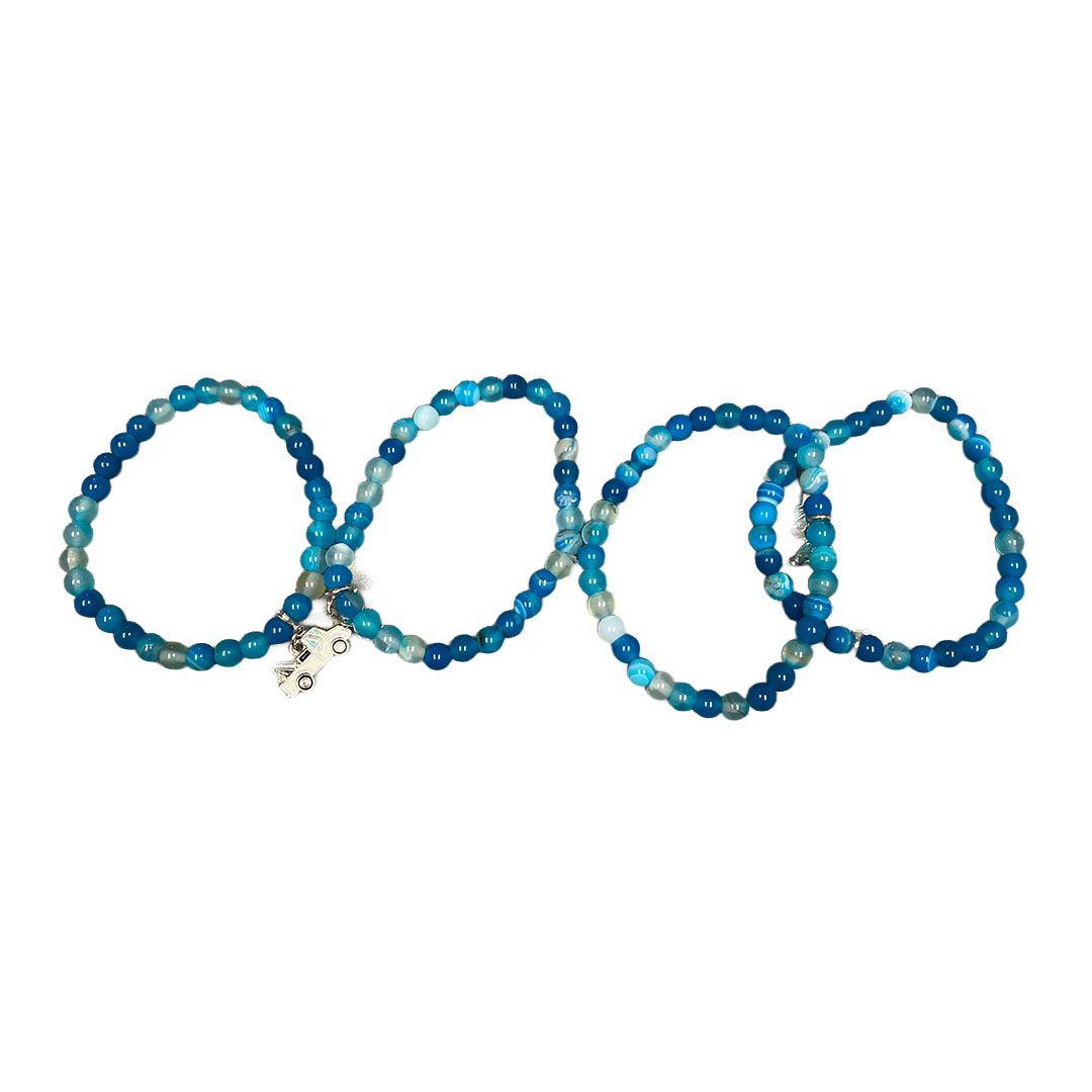 Gemstone Bracelet with Tow Truck Charm - Image 12