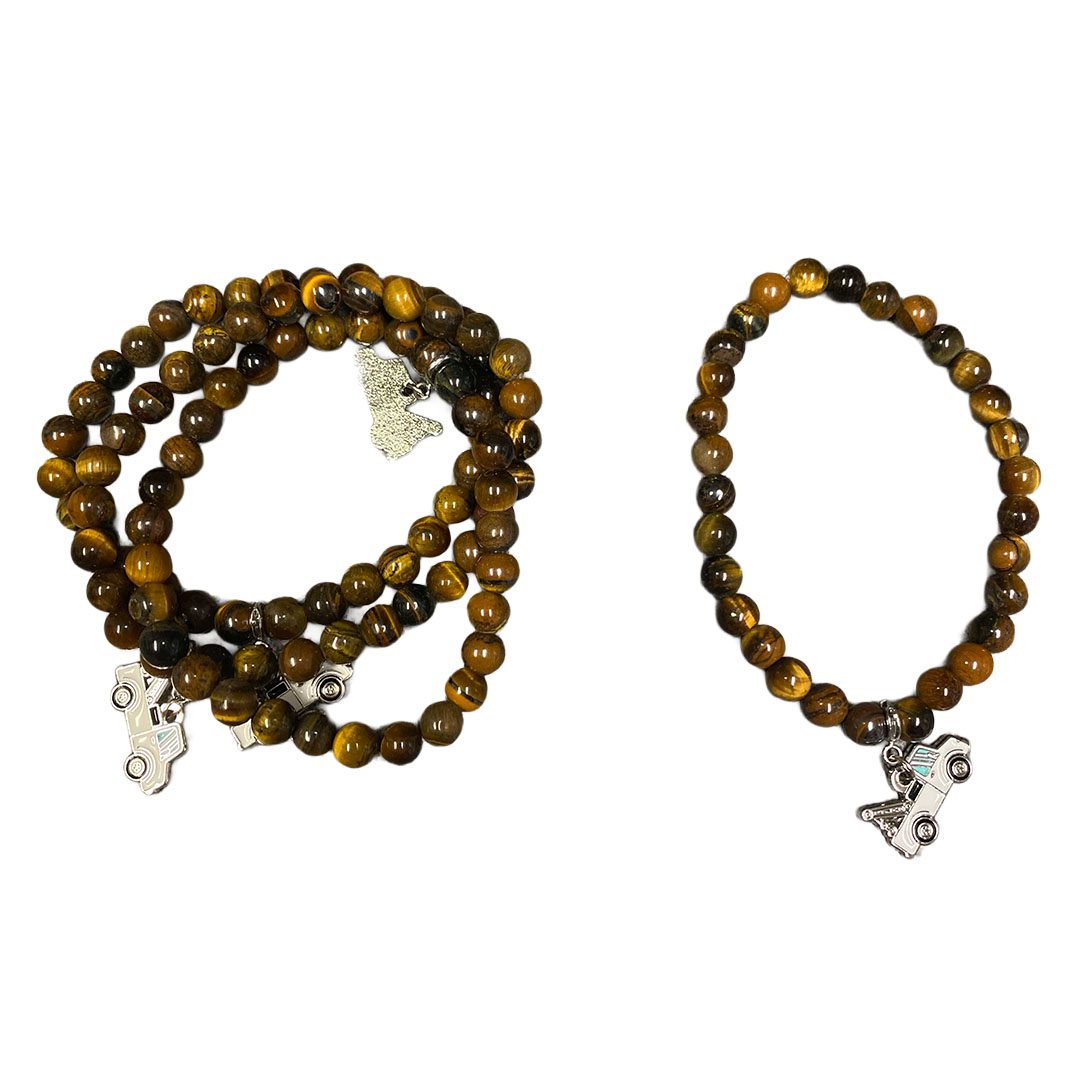 Gemstone Bracelet with Tow Truck Charm - Image 11