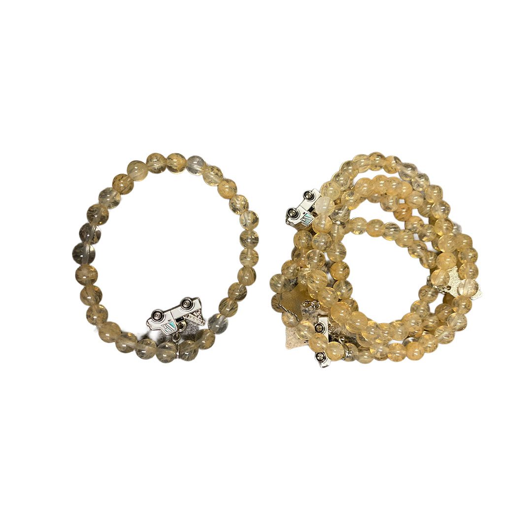 Gemstone Bracelet with Tow Truck Charm - Image 16