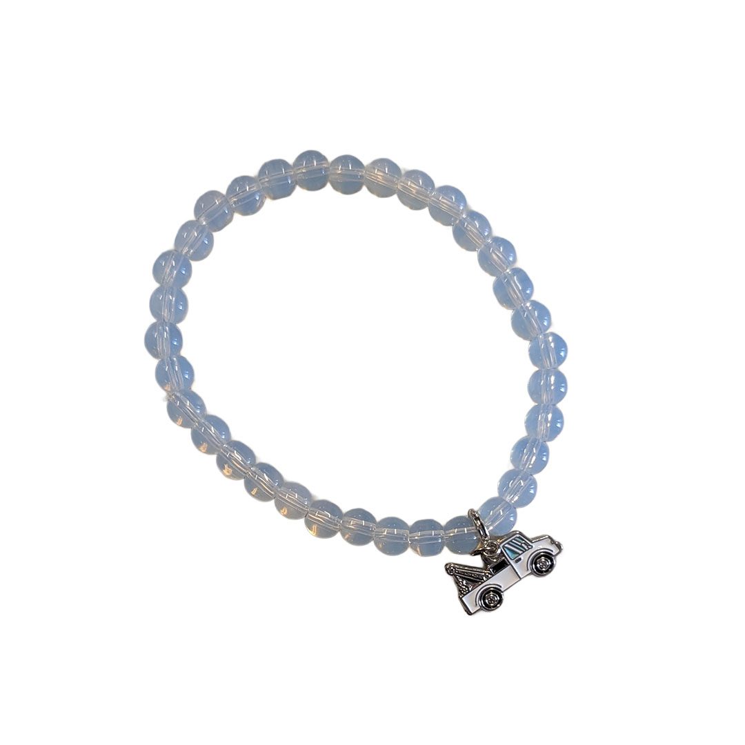 Gemstone Bracelet with Tow Truck Charm - Image 8