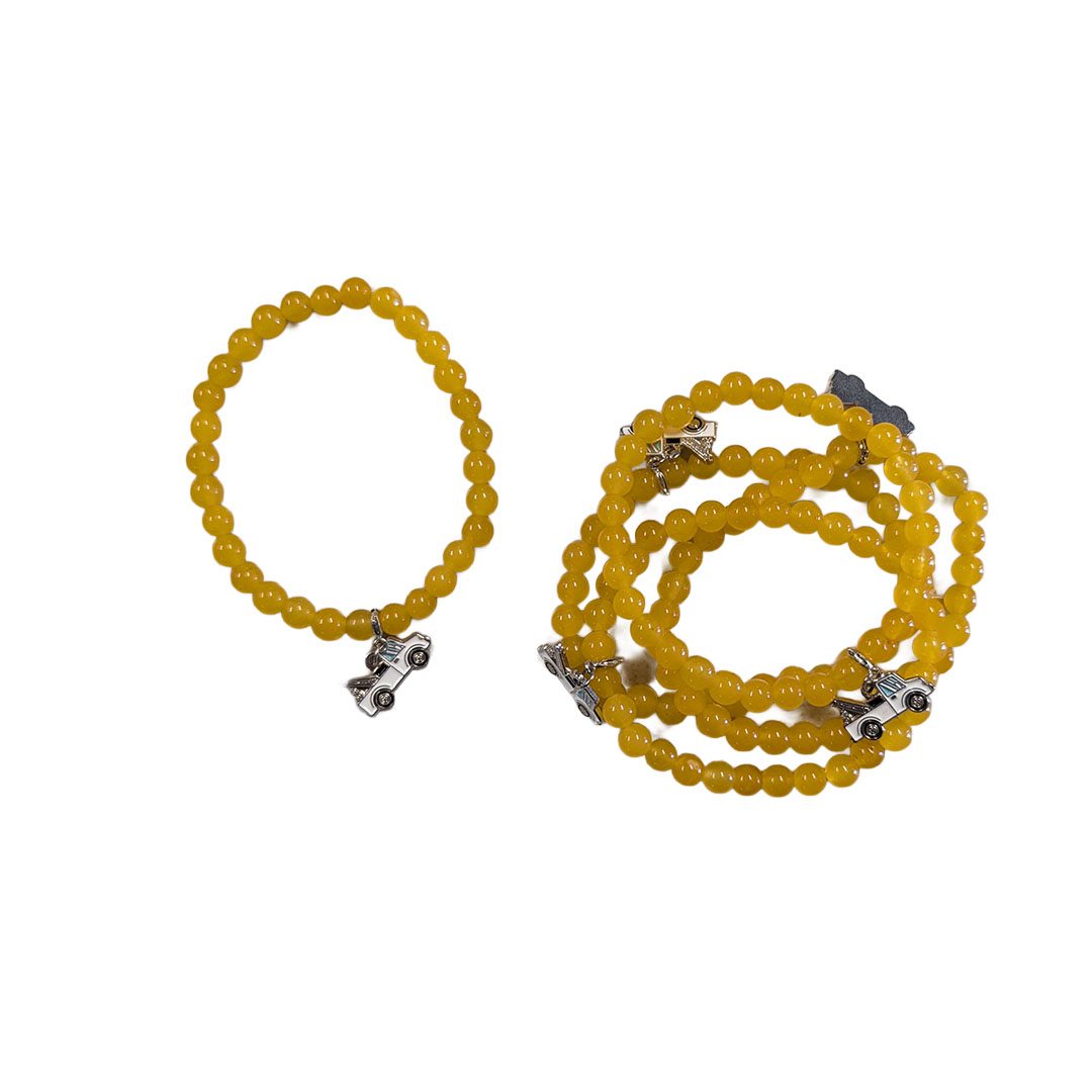Gemstone Bracelet with Tow Truck Charm - Image 2
