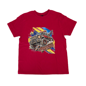 Red Boy's Tow Truck Shirt